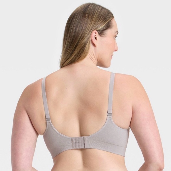 Auden’s Women's Nursing Lightly Lined Seamless
Bralette - Auden™ Heathered Gray - Picture 3 of 7